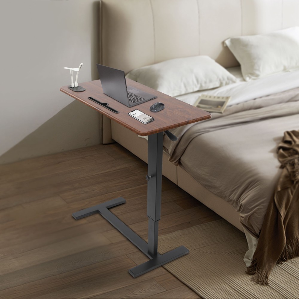 C-shaped Mobile Laptop Table, Mobile Bedside Table, Adjustable Side Table