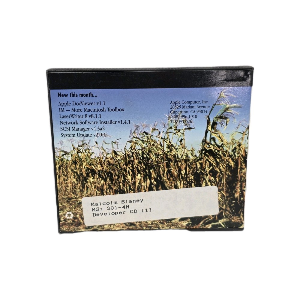 1993 Apple Developer CD Series December “Of Mouse and Men” Reference Library Mac