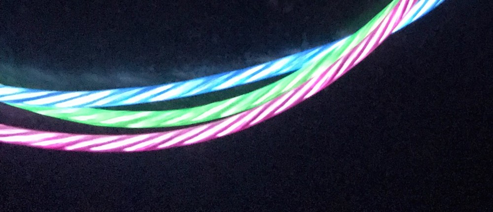 FLOW LIGHT-UP 3FT LED el data/sync USB charger cable FOR MICRO USB ANDROID PHONE