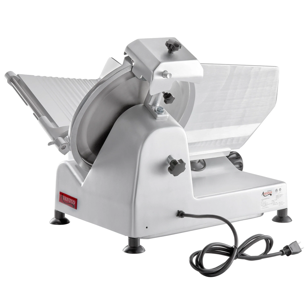 12" Manual Gravity Feed Meat Slicer - 1/3 hp
