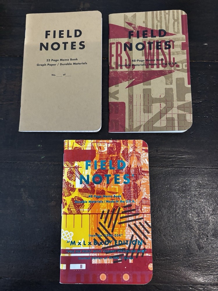 Field Notes - Lot of 3