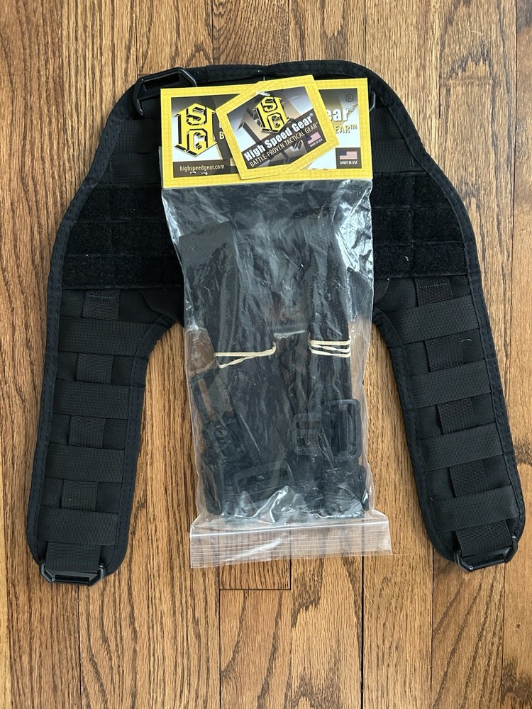 High Speed Gear Modular Padded Shoulder Harness Attachment Accessory, Black