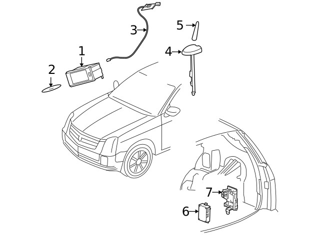 Genuine GM Communication Interface Module Bracket 15817897