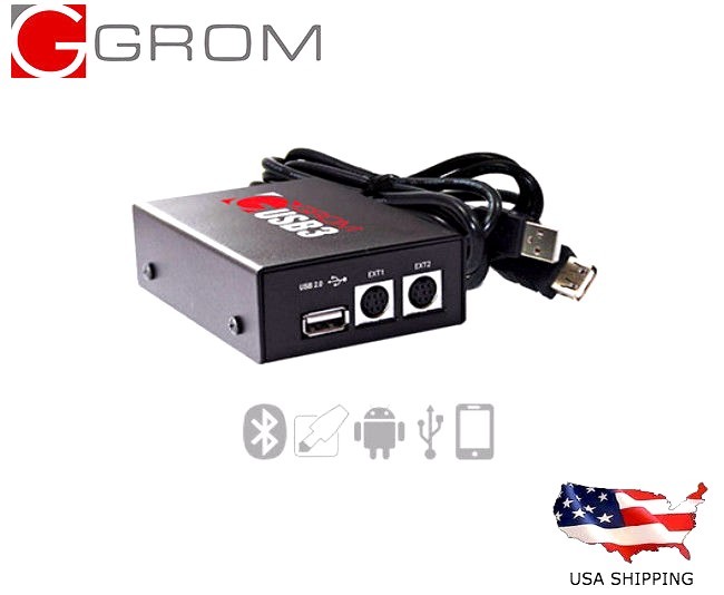 BMW MINI 1996-2016 GROM AUDIO USB ANDROID iPHONE iPOD BLUETOOTH AUX ADAPTER KIT