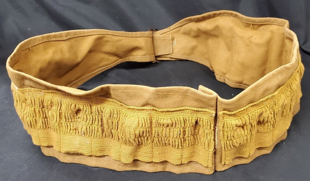 Shotgun Shell Ammo Belt Tan Cotton BT#2