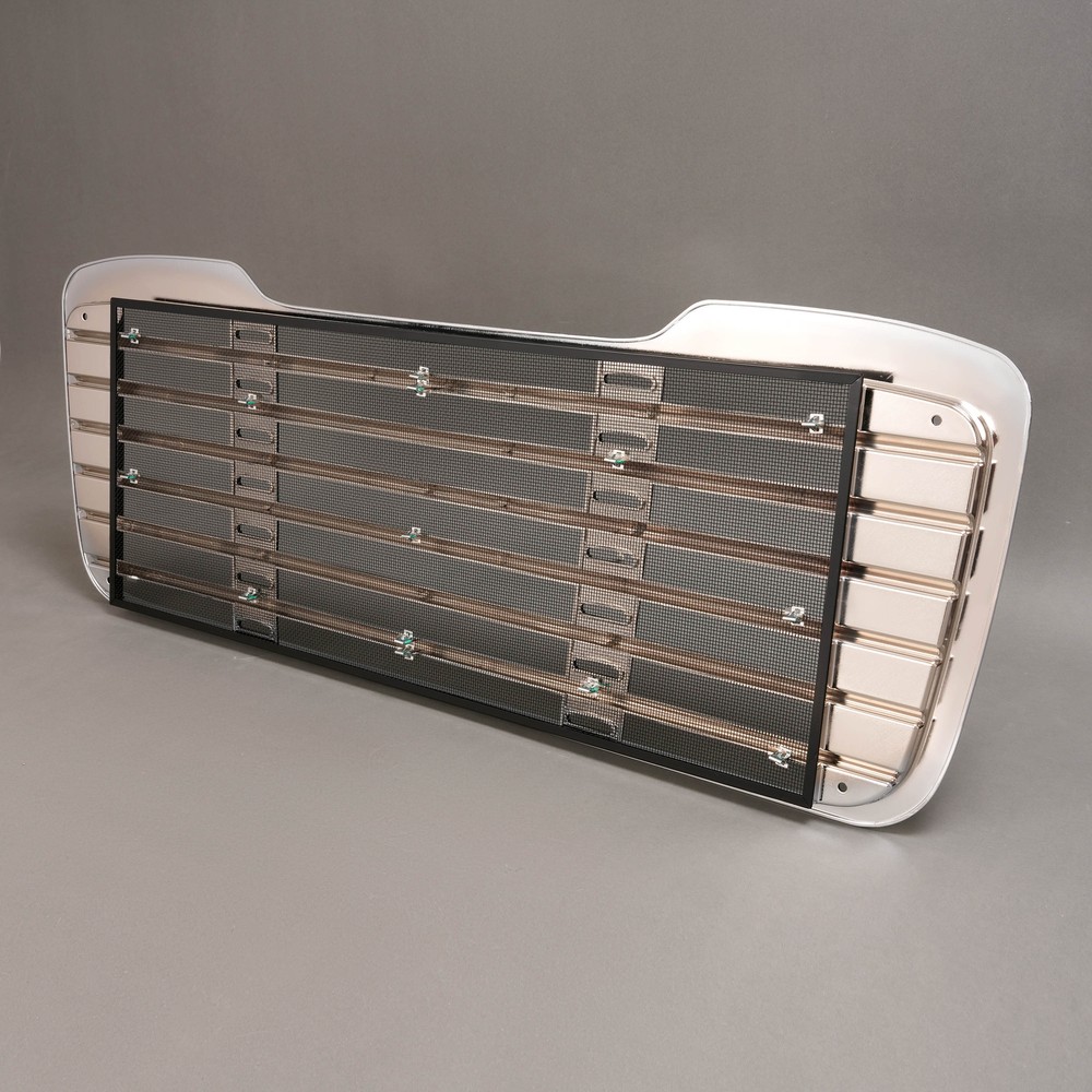 Front Upper Chrome Bumper Grille w/Bug Screen Fit Freightliner M2 2002-2022