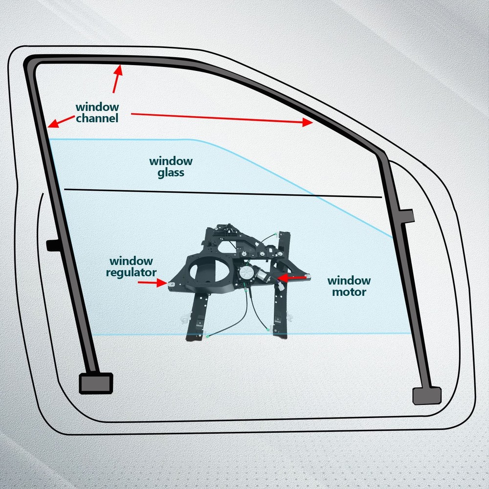 Front Left Window Regulator Motor Assembly 2003-2006 Expedition Navigator