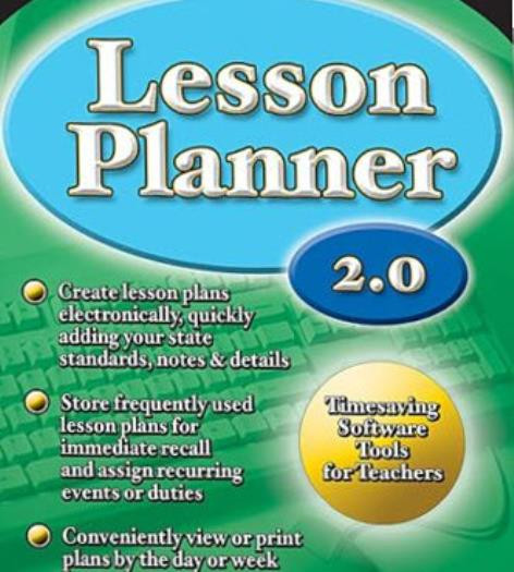 Lesson Planner 2.0 PC MAC CD create school study plans, assignments, schedules!