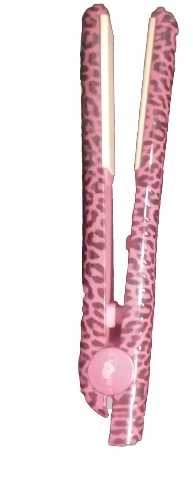 Classic Ceramic Cheetah Pink Flat Iron NIB HTF