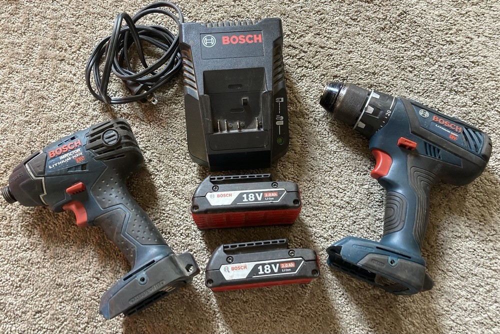 Bosch 18-volt 2-Tool Brushless Drill Impact Combo Kit with 2 Batteries
