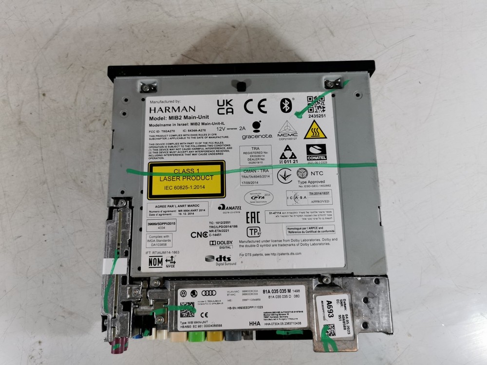 AUDI Q2 MULTIMEDIA NAVIGATION HEAD UNIT 81A035035M NO CODE A003