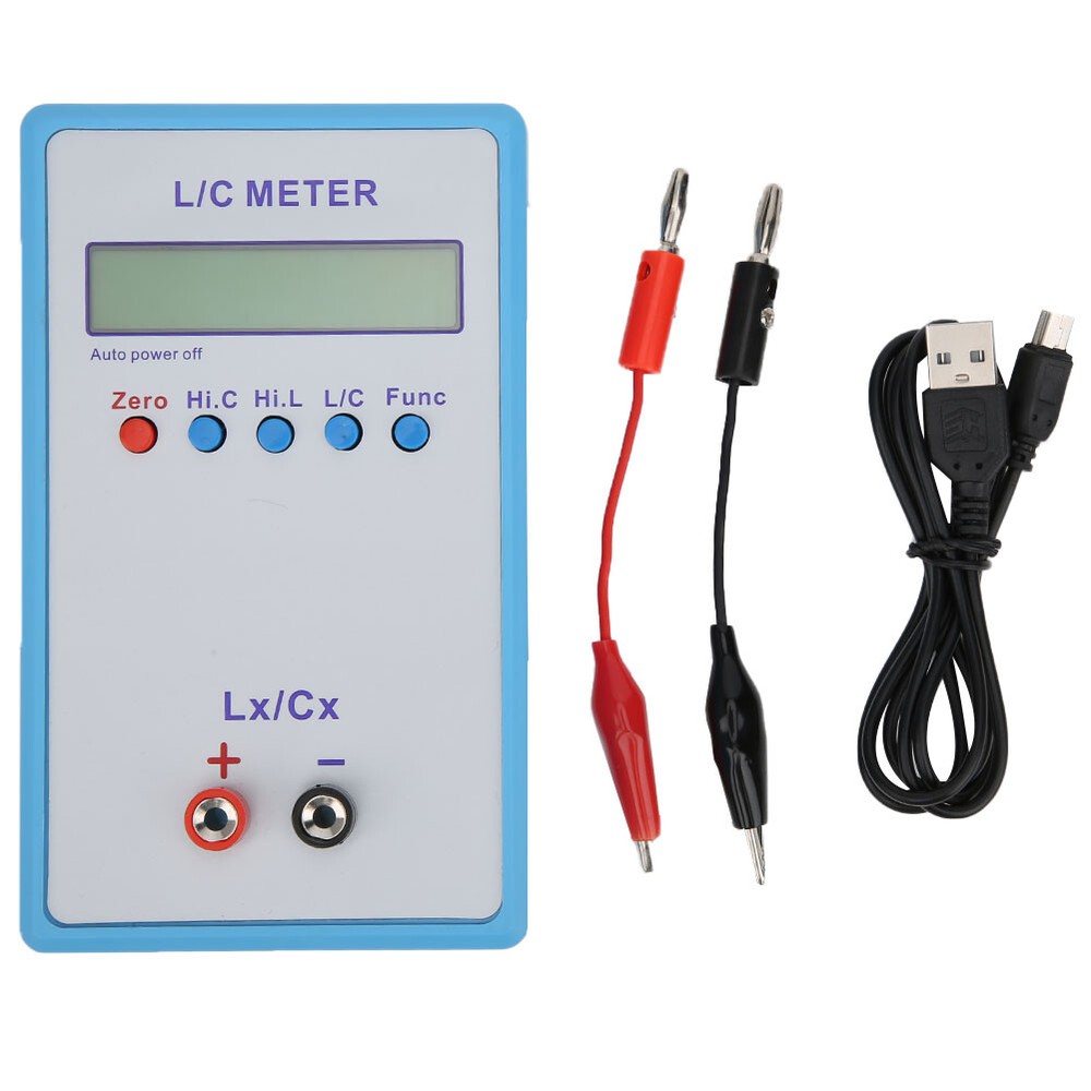 Inductance Capacitance Meter Handheld L/C Meter Electric   Multimeter LC‑200A US