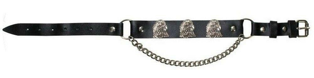 Motorcycle Boot Chains Leather Strap Various Designs Fits All Boots Stylish NEW