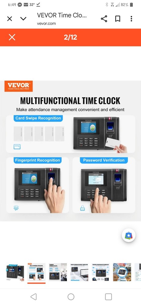 Time Clock, Fingerprint Time Clock