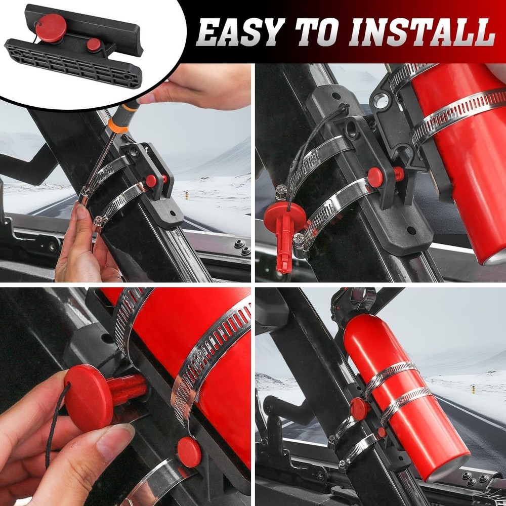 Quick Release Roll Bar Fire Extinguisher Mount Holder Extinguisher Mounting B...