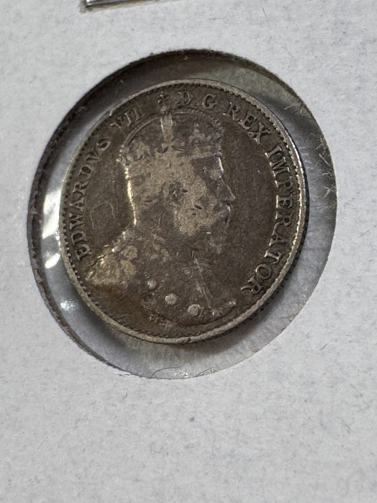 1902 Canada 5 Cents Silver Coin