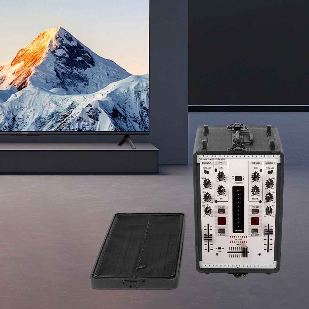 Rack Case 6U Rack Case Dust-Proof 6U Rack Case w/ Microphone Storage Compartment