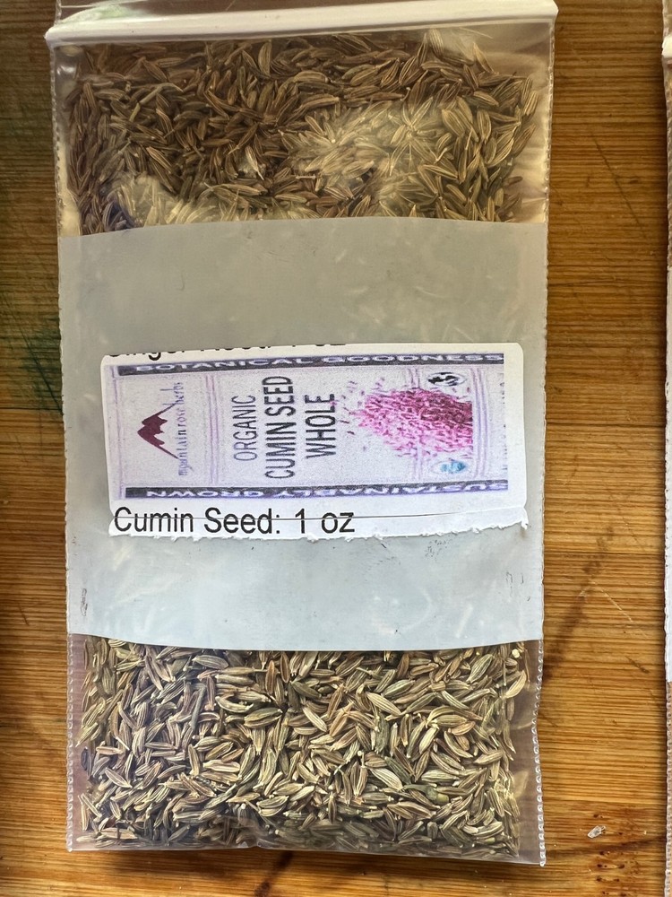 Cumin Seed Organic, Mountain Rose Herbs. 1 oz