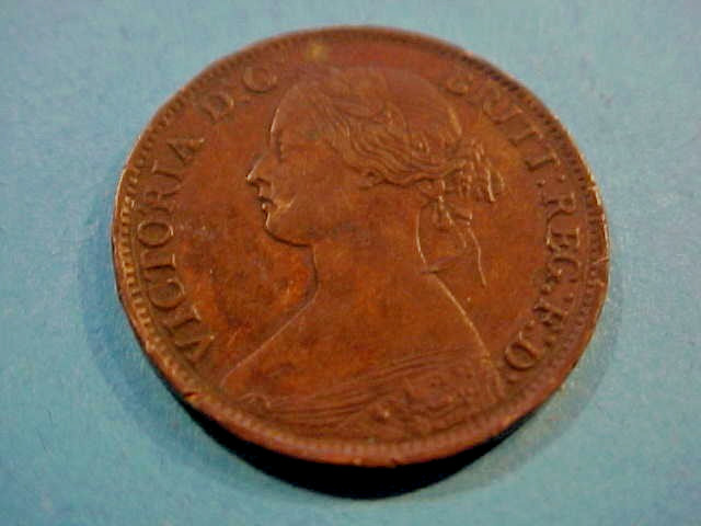 1861 Nova Scotia Canada 1/2 Half Cent Copper CAN1