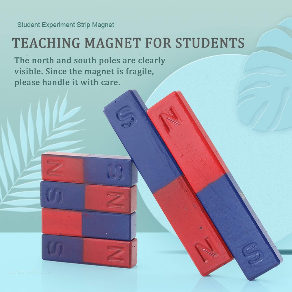 2 Pack Bar Magnet for Kids Science Experiment Education