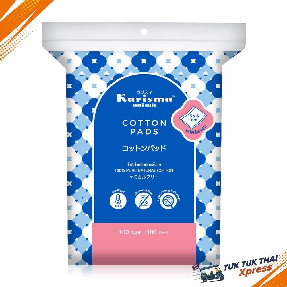 Karisma Cotton Pads Compressed Edge 100 Pads