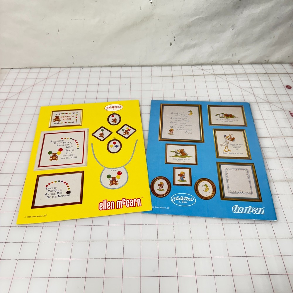 ELLEN McCARN Pattern T. Bear leaflets Cross Stitching SEW EASY