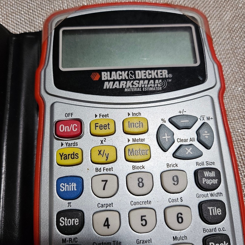 Black & Decker Marksman Material Estimator Calculator Model BDCAL100