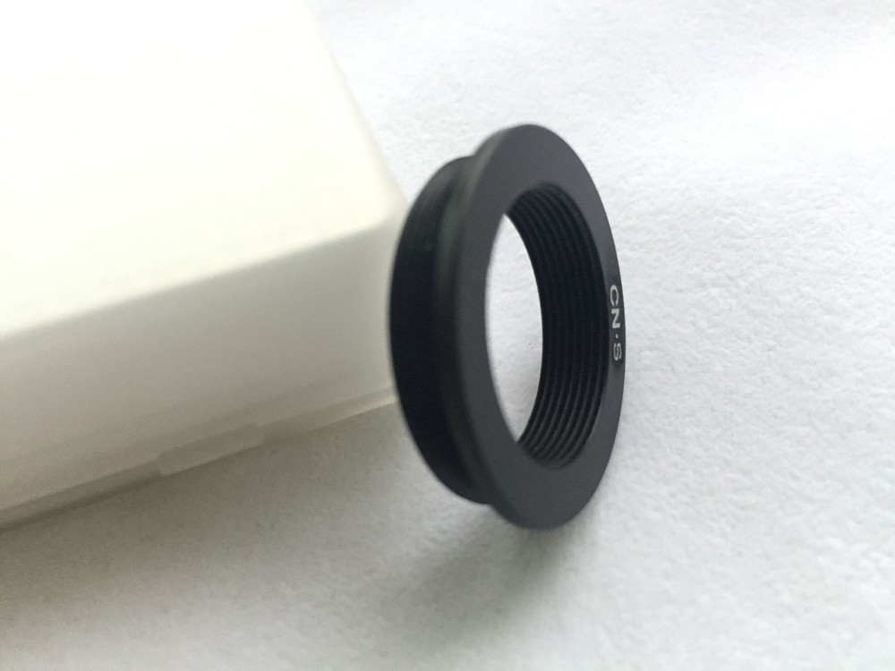 Adapter RMS Thread to 25mm M25 for Nikon Leica Microscope objective W/ Flange