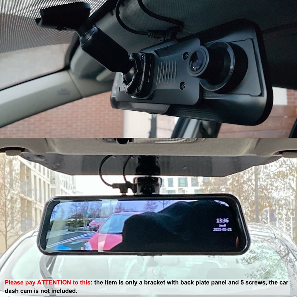 Auto Car Interior Rear View Mirror Mount GPS Bracket Back Plate Panel DVR Strap/