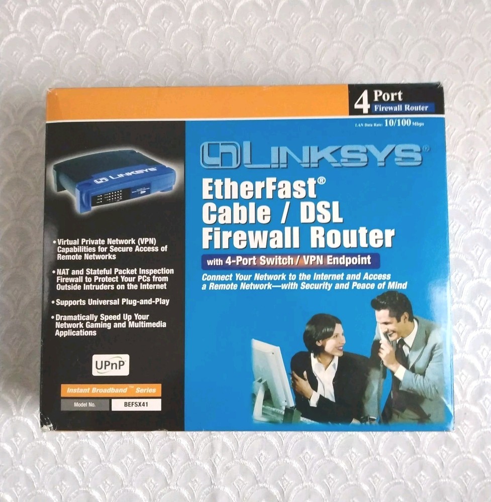 Linksys Instant Broadband Series EtherFast Cable / DSL Firewall Router UNUSED