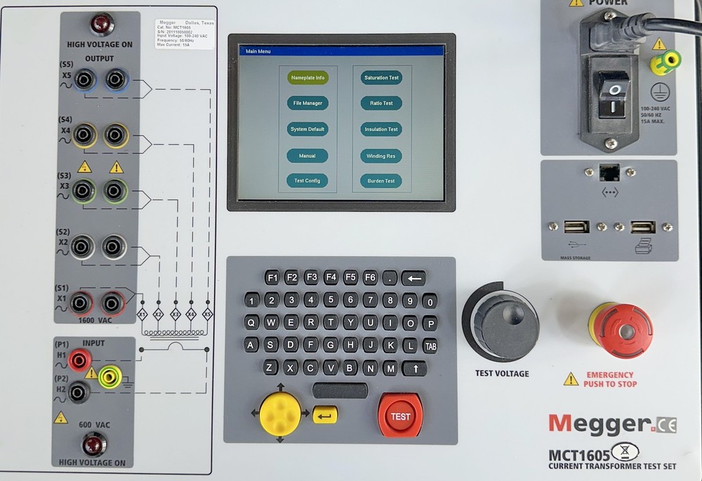 Megger MCT1605 Current Transformer Test Set **NEW**