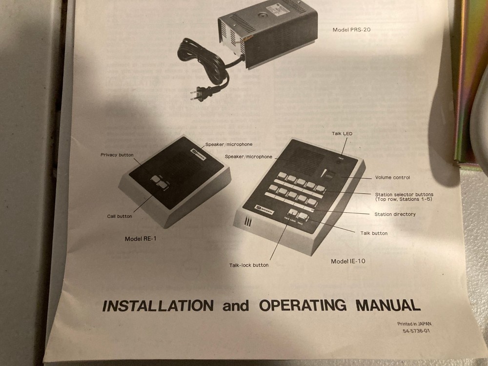 Bogen Model IE-10 Industrial Intercom System