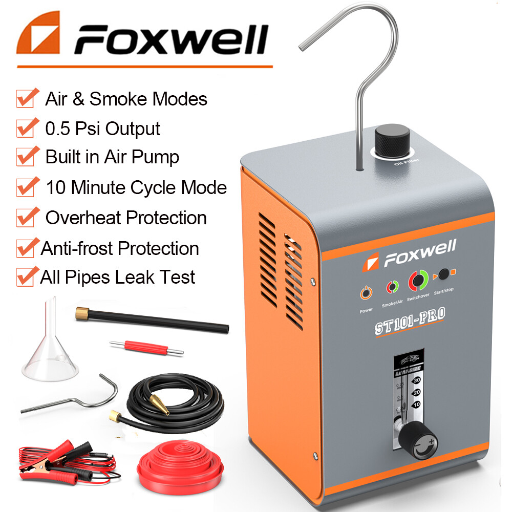 FOXWELL ST101 Pro EVAP Smoke Machine Tester Fuel Leak Detector Diagnostic Tool