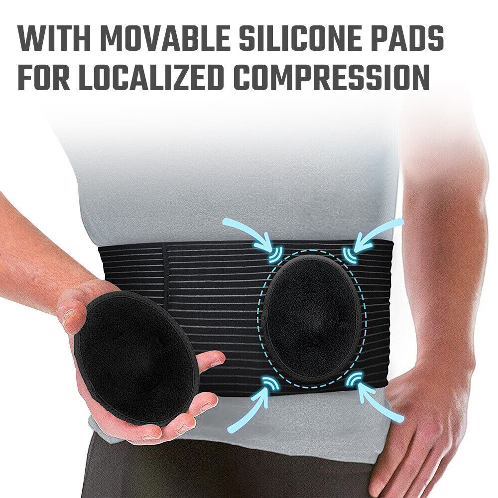 Umbilical Hernia Belt - Abdominal Support Binder with One Compression Pad Unisex