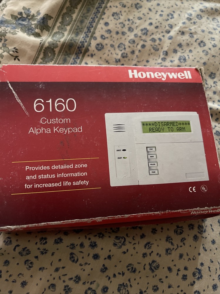 Honeywell 6160 Security Ademco Alpha Display Keypad - White