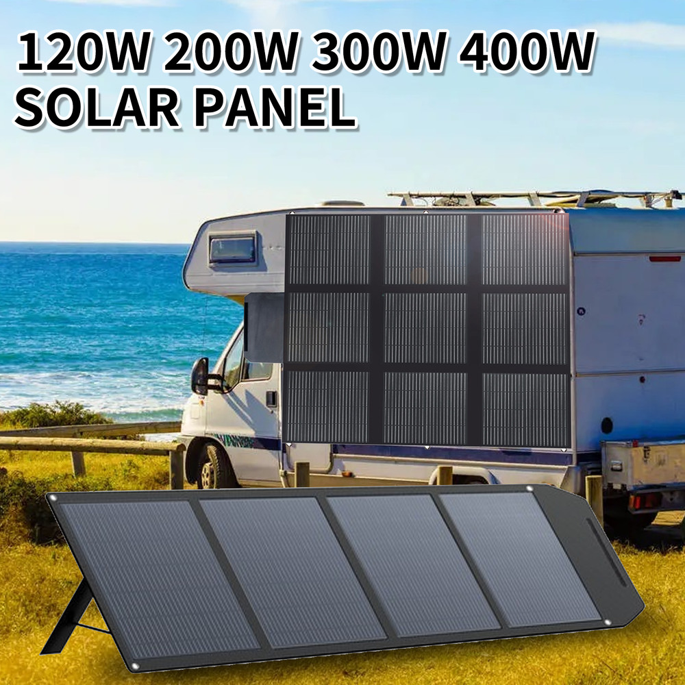 120W 200W 300W 400W Portable Solar Panel for Solar Generators, Outdoor Camping