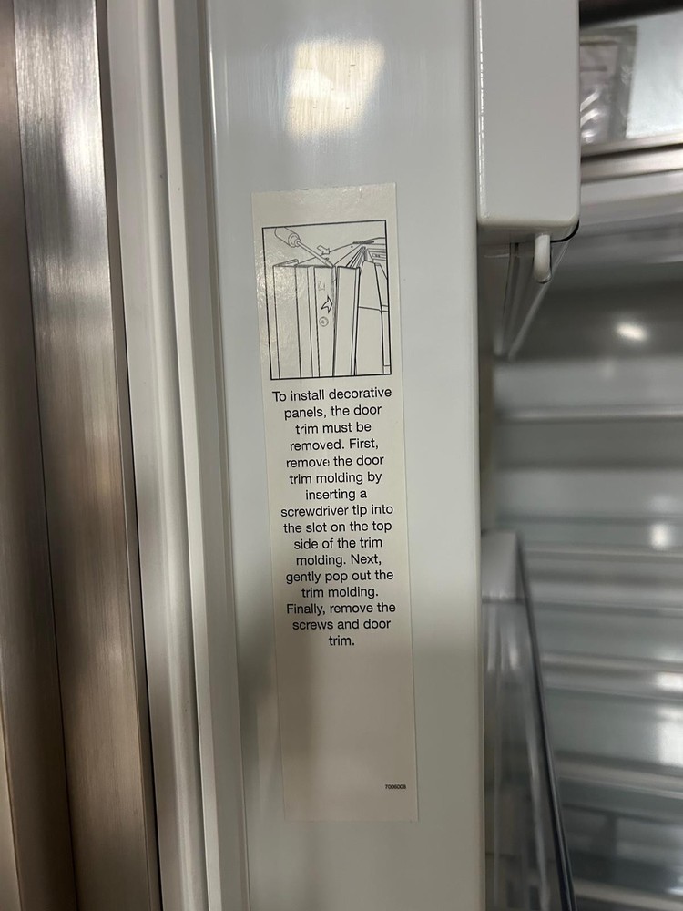 Subzero Legacy Model - Classic Refrigerator Removable Panels BI-36R/O (Right)