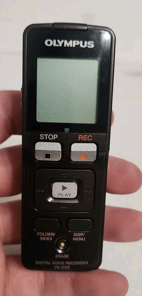 Olympus VN-6000 Handheld Digital Voice Recorder - Tested & Working.