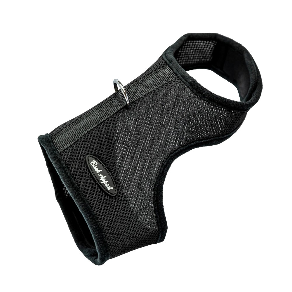 Solid Mesh Wrap N Go Harness Black Small