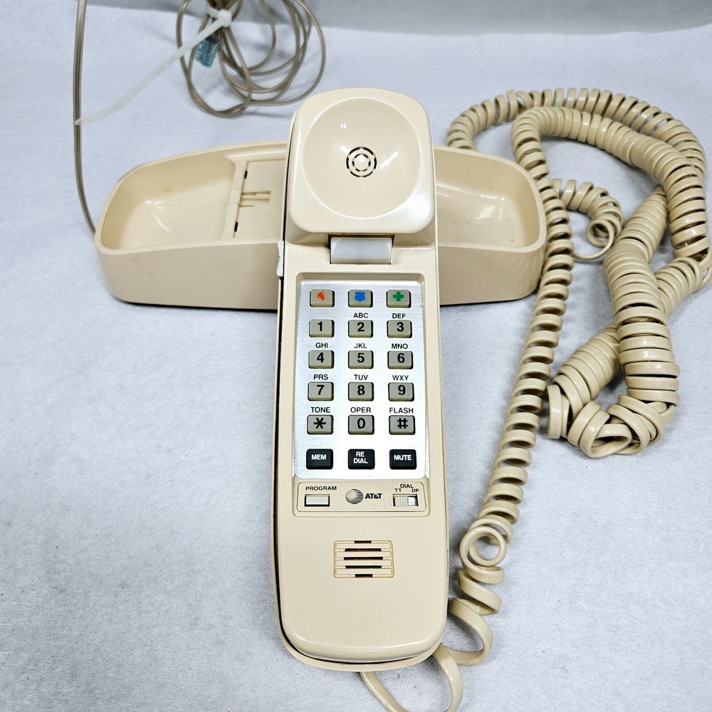 AT&T 210 Basic Trimline Corded Phone Single Line