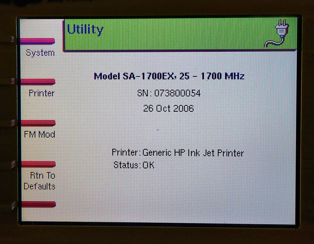 Bird Electric Bird Site Analyzer SA-1700EX
