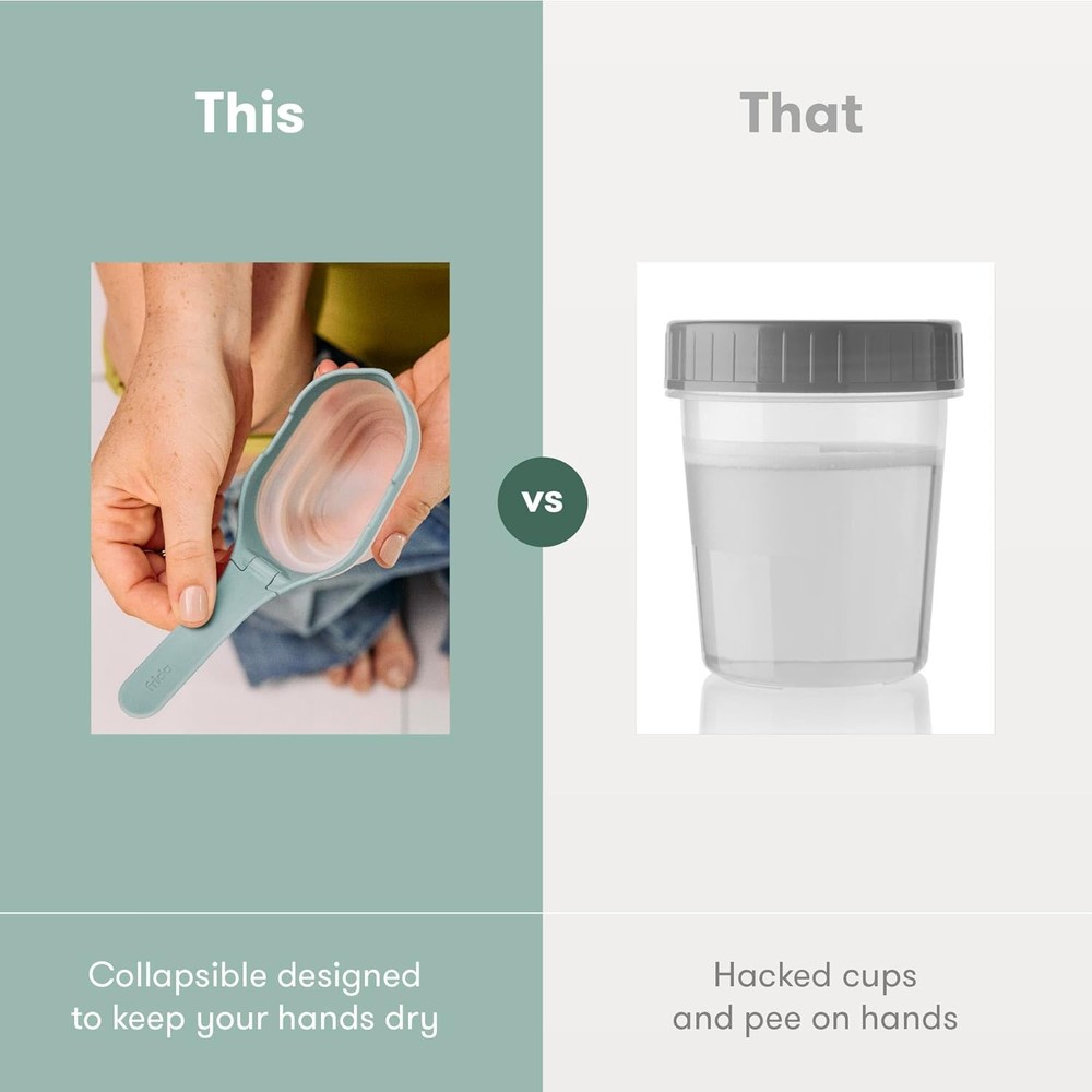 No mess reusable pee cup for fertility tests