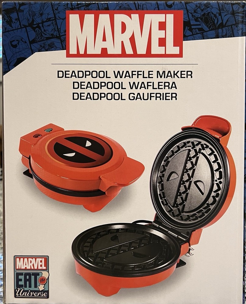 Marvel Deadpool Waffle Iron Maker New Unopened Box Collectible