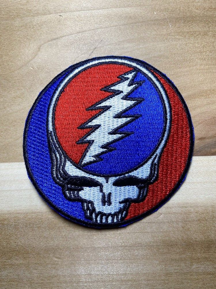 3” Grateful Dead Embroidered Iron On Patch