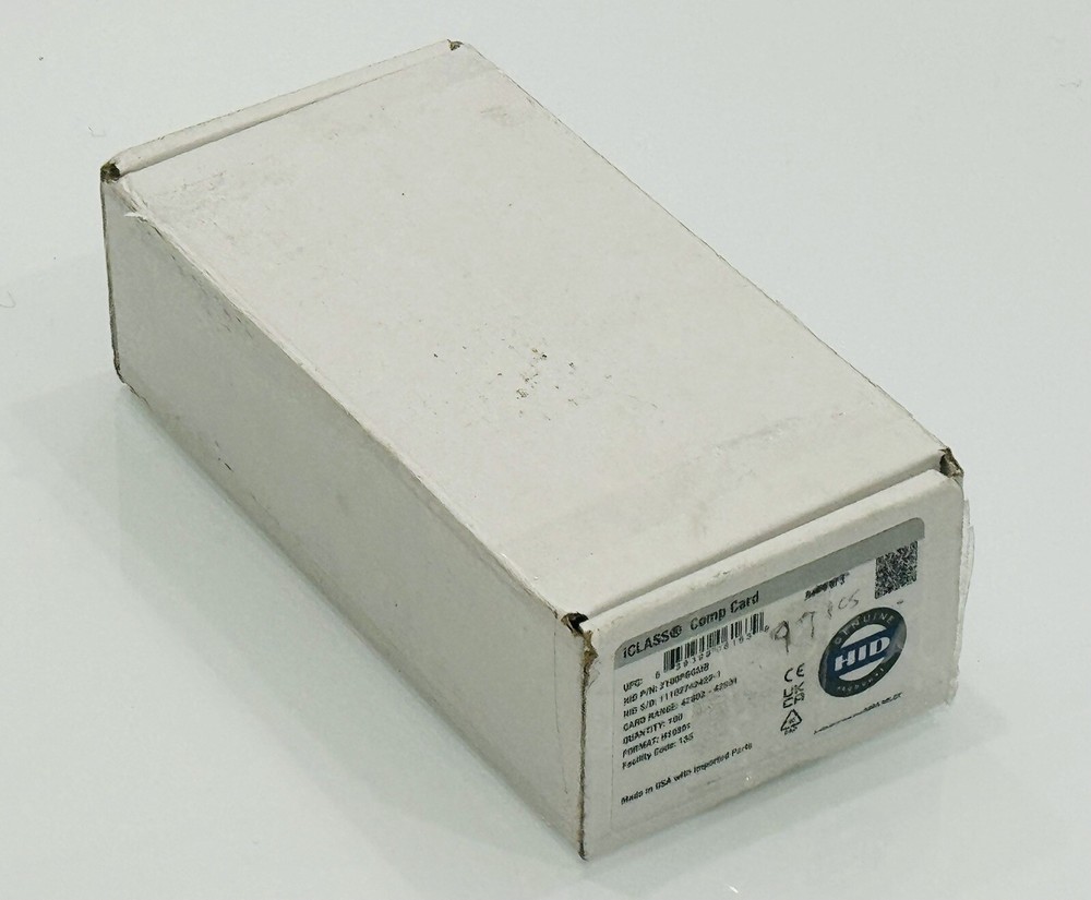 HID 2100PGGMB ICLASS COMP CARD FORMAT: H10301 CODE 135 - 97 PCS