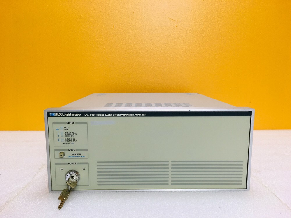 ILX Lightwave LPA-9074B 1000 / 3000 mA Laser Diode Parameter Analyzer. Tested!