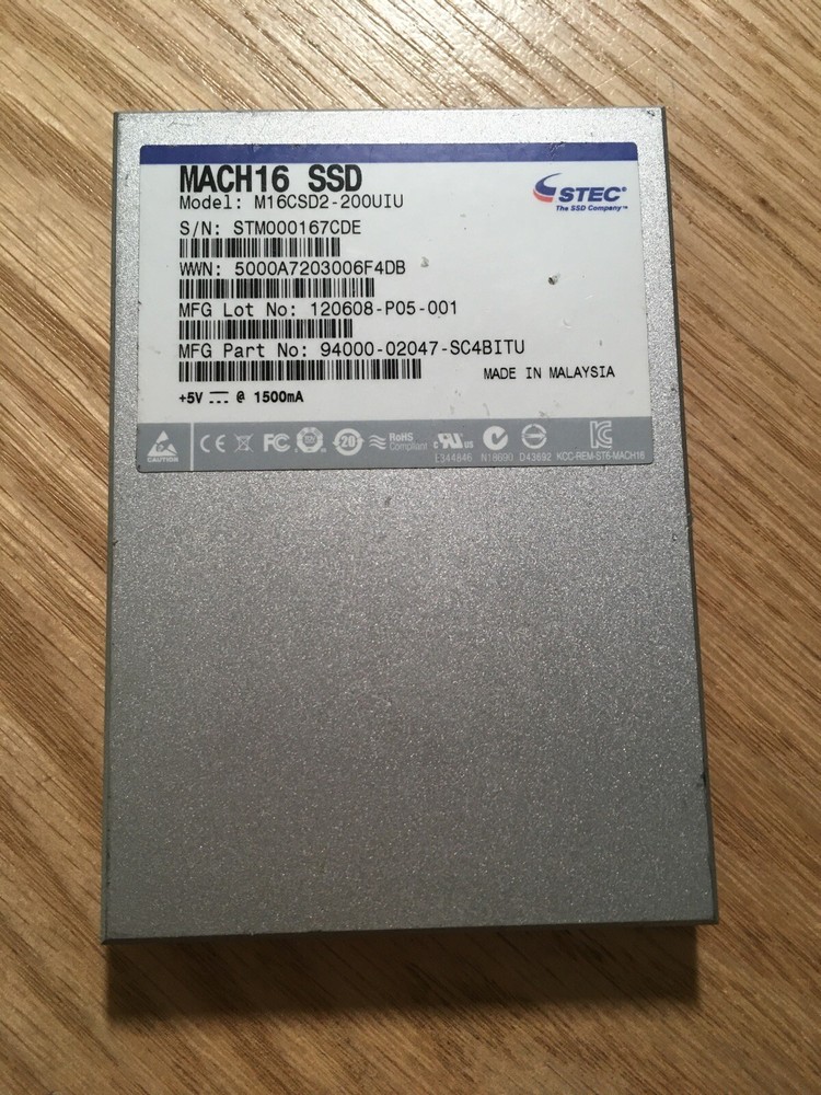 STEC MACH16 SSD  200GB SSD M16CSD2-200UIU