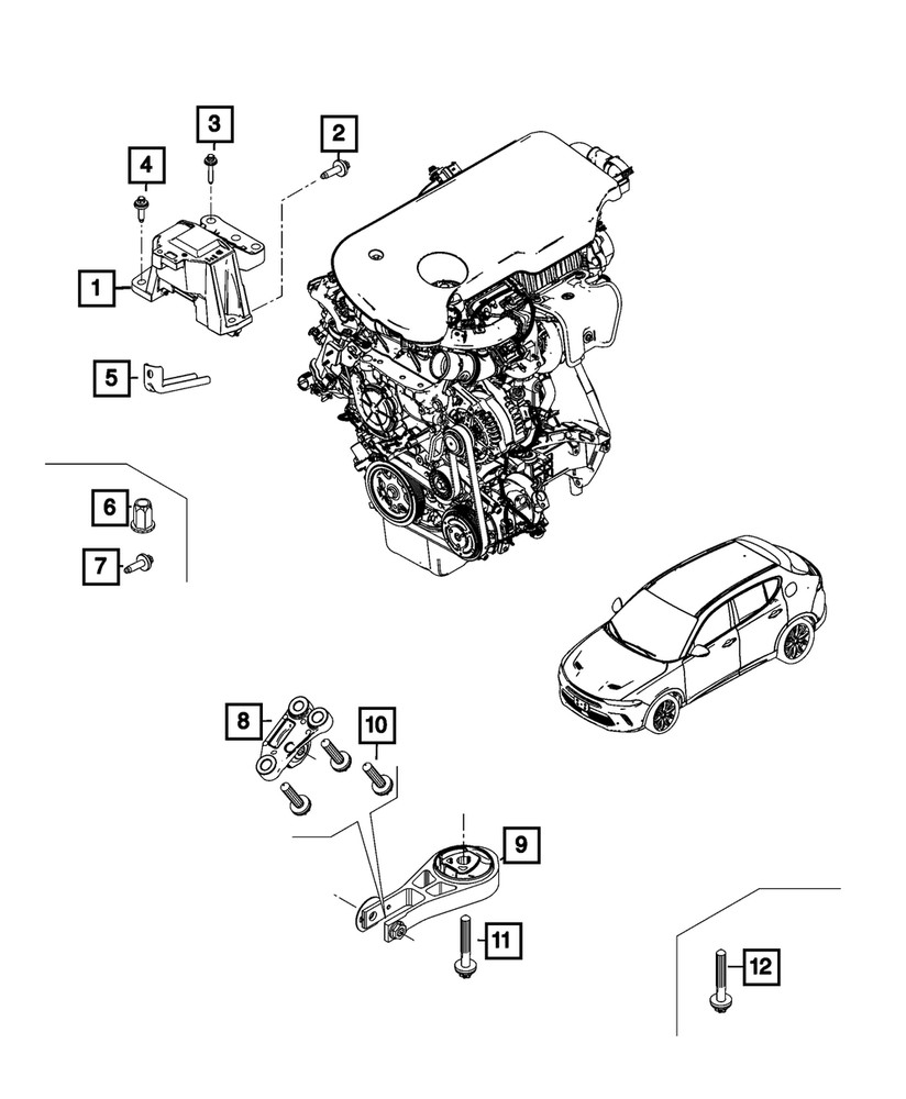 Genuine Mopar 6 Lobe External Head Bolt 68201193AA