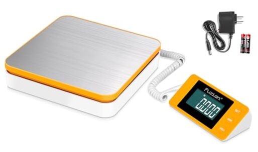 Shipping Postal Scale - Package Scale x 0.1oz, Large LCD 110LB Orange+White