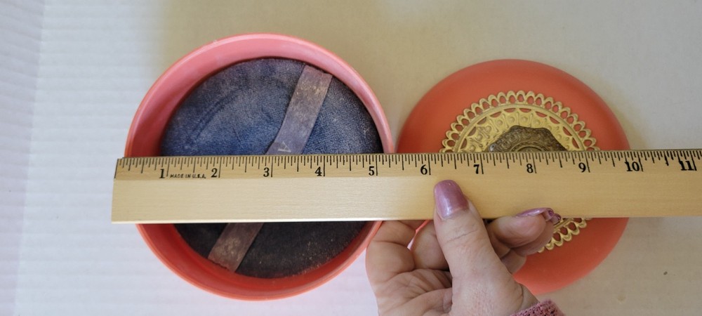 Vintage Avon Vanity Box Retro Dusting Powder Container Mid Century Decor Empty